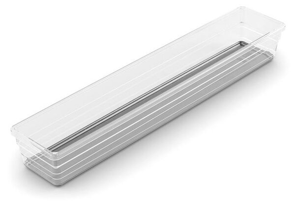 Organizér Curver® SISTEMO 5, priesvitný/sivý, 7.5x37.5x5 cm, do zásuvky