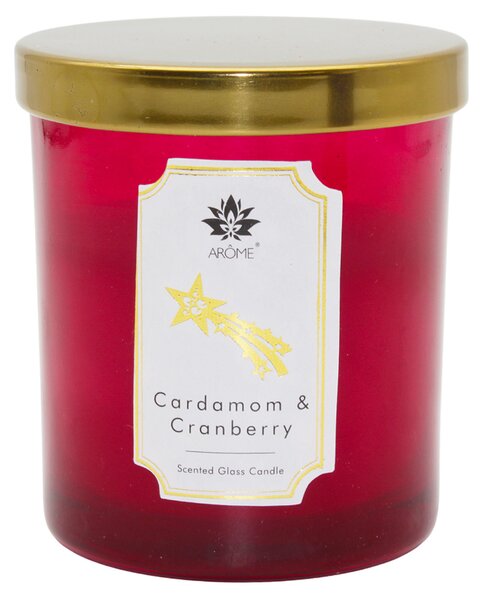ARÔME Cardamom & Cranberry, vonná svíčka, 125 g