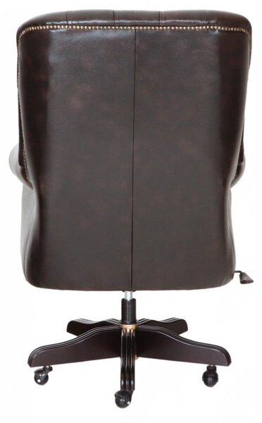 Kancelářská židle Chesterfield Office chair z pravé hovězí kůže Brown