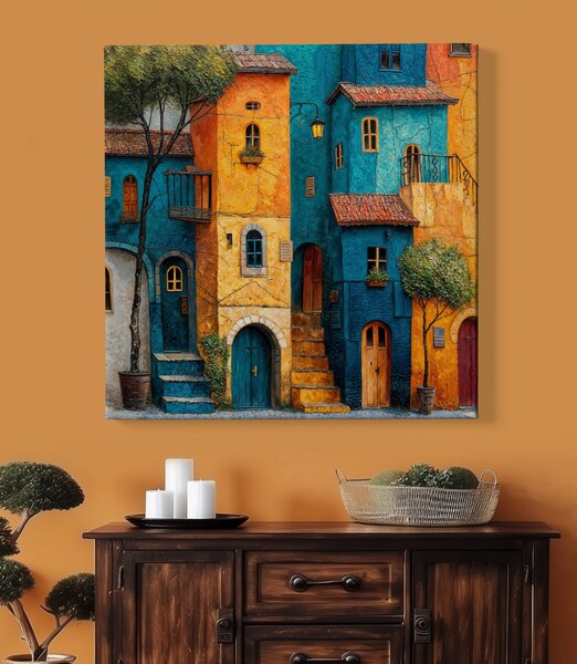 Obraz na plátně - Colorido y delgado FeelHappy.cz Velikost obrazu (šířka x výška): 40 x 40 cm