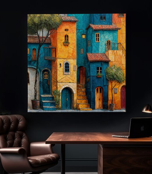 Obraz na plátně - Colorido y delgado FeelHappy.cz Velikost obrazu (šířka x výška): 40 x 40 cm