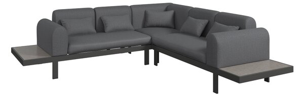 TERASOVÁ SEDACÍ SOUPRAVA kov, sklo, textil Ambia Garden - Online Only zahradní nábytek, Online Only