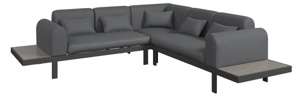 TERASOVÁ SEDACÍ SOUPRAVA kov, sklo, textil Ambia Garden - Online Only zahradní nábytek, Online Only