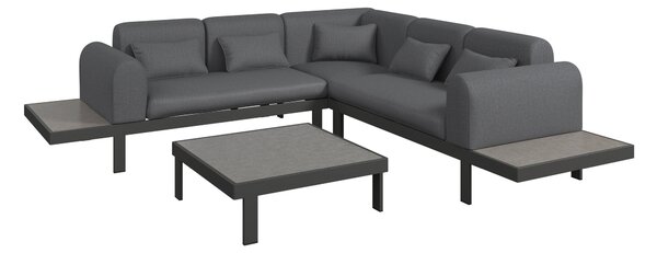 TERASOVÁ SEDACÍ SOUPRAVA kov, sklo, textil Ambia Garden - Online Only zahradní nábytek, Online Only
