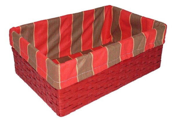 Košíkárna Úložný box 36x24 cm červený