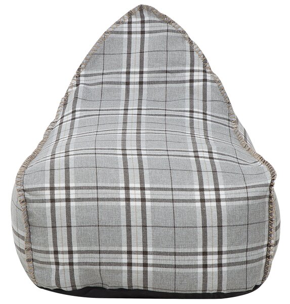 Sedací vak 200 L DROP LINEN 63 cm 75 cm Šedá
