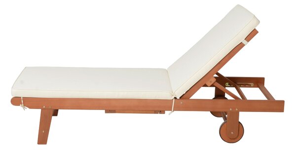 OPALOVACÍ LEHÁTKO dřevo, textil Gardenson - Online Only zahradní nábytek, Online Only