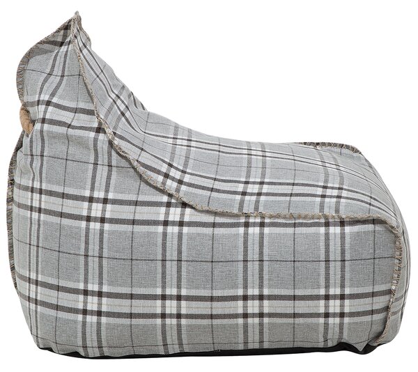 Sedací vak 200 L DROP LINEN 63 cm 75 cm Šedá