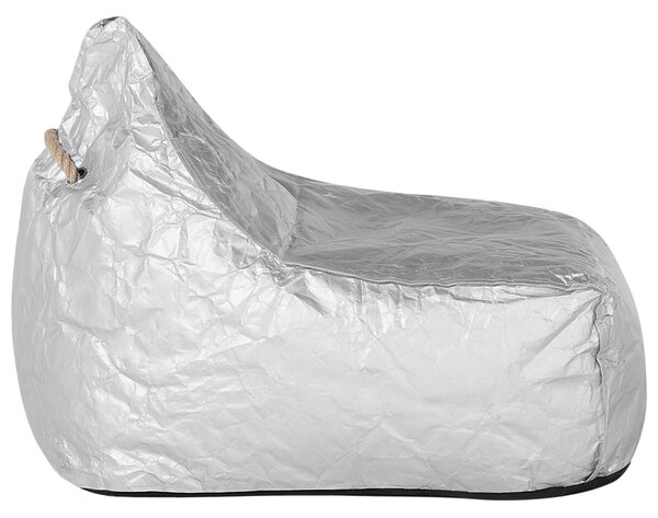 Sedací vak 200 L DROP 63 cm 75 cm Stříbrná