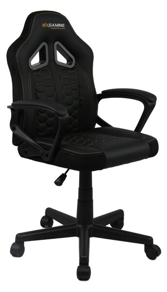 OTOČNÁ ŽIDLE PRO MLÁDEŽ, vzhled kůže, černá BX Gaming - Dětské otočné židle