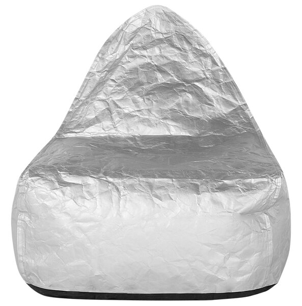 Sedací vak 200 L DROP 63 cm 75 cm Stříbrná