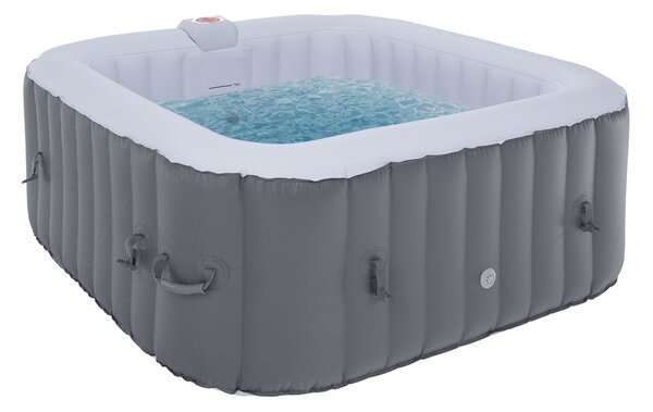 KONDELA Nafukovací vířivka, šedá / bílá, 2-4 os, 600 l, KAMINO NEW TYP 3