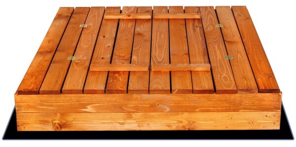 Dětské pískoviště s krytem 98x94 cm DECHLAND Smart 98ZI hnědé