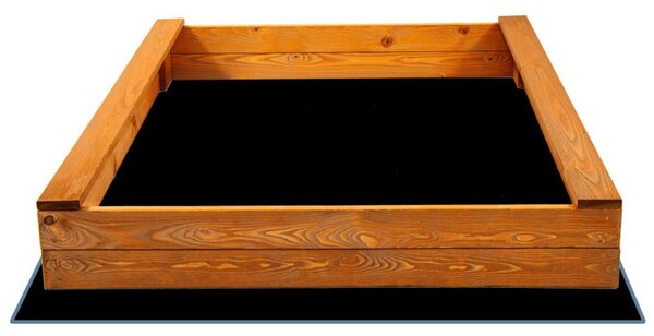 Dětské pískoviště s lavičkami 120x120 cm DECHLAND Basic 120I hnědé