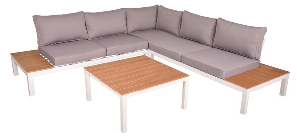 TERASOVÁ SEDACÍ SOUPRAVA 4dílné, kov, plast, textil Gardenson - Online Only zahradní nábytek, Online Only