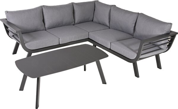 TERASOVÁ SEDACÍ SOUPRAVA 3dílné, kov, plast, textil Gardenson - Online Only zahradní nábytek, Online Only
