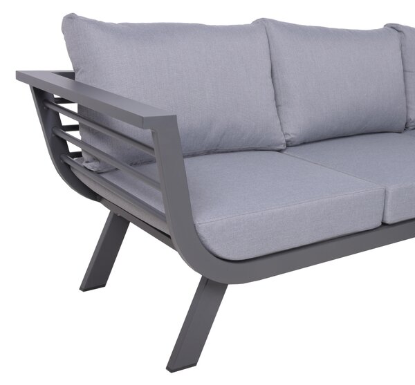 TERASOVÁ SEDACÍ SOUPRAVA 3dílné, kov, plast, textil Gardenson - Online Only zahradní nábytek, Online Only