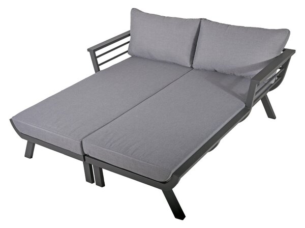DVOJITÉ LEHÁTKO kov, plast, textil Gardenson - Online Only zahradní nábytek, Online Only