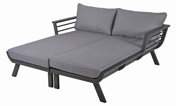DVOJITÉ LEHÁTKO kov, plast, textil Gardenson - Online Only zahradní nábytek, Online Only
