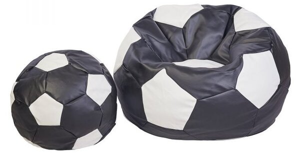 SUPPLIES Vak Fotbalový Míč + Podnožka XXXXL černá barva
