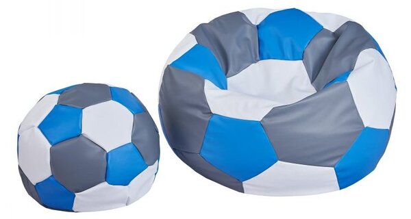 SUPPLIES Vak Fotbalový Míč + Podnožka XXXXL modrá barva