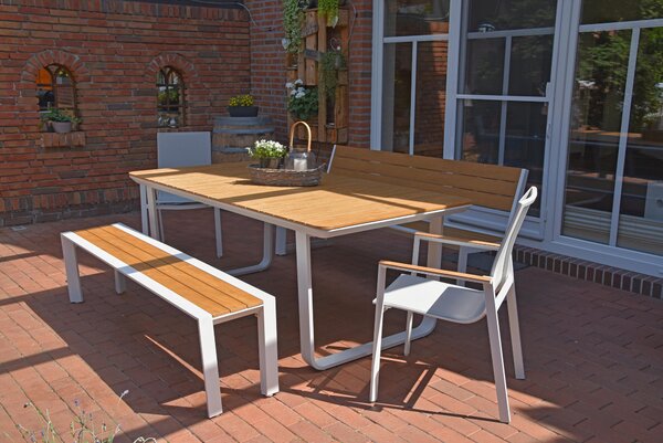 ZAHRADNÍ STŮL, kov, plast, 200/100/75 cm Gardenson - Online Only zahradní nábytek, Online Only