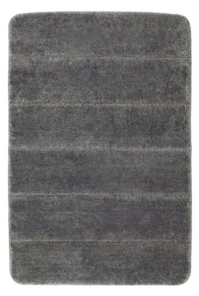 Tmavě šedá koupelnová předložka Wenko Steps, 60 x 90 cm