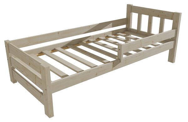 Vomaks Dětská postel se zábranou VMK015D KIDS Rozměr: 90 x 170 cm, Barva: surové dřevo