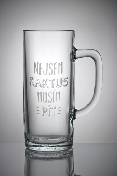 Sklenice - nejsem kaktus musím pít Velikost: 0,3 l, Tip: 2, Balení: Bublinková fólie