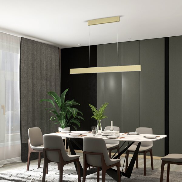 Immax NEO LISTON Smart závěsné svítidlo 118cm 18W zlaté Zigbee 3.0