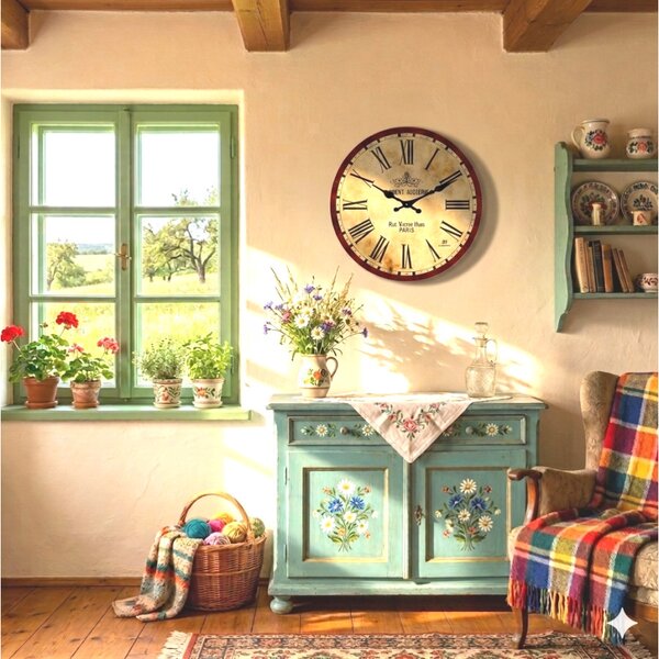Lowell Italy Designové nástěnné hodiny 14898 Lowell 34cm
