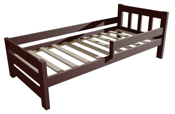 Vomaks Dětská postel se zábranou VMK015D KIDS Rozměr: 80 x 200 cm, Barva: moření ořech