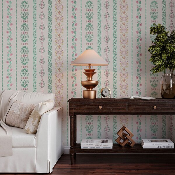 Tapety Jemný geometrický ornament ve stylu akvarelu, Tapety Venkovské, a00034 : uwalls.cz