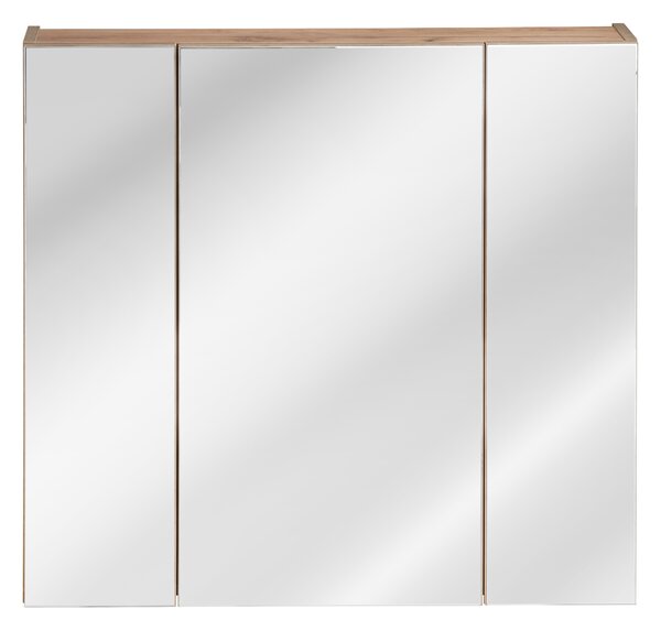 Comad Zrcadlová skříňka bez osvětlení Capri Oak 80 dub zlatý craft