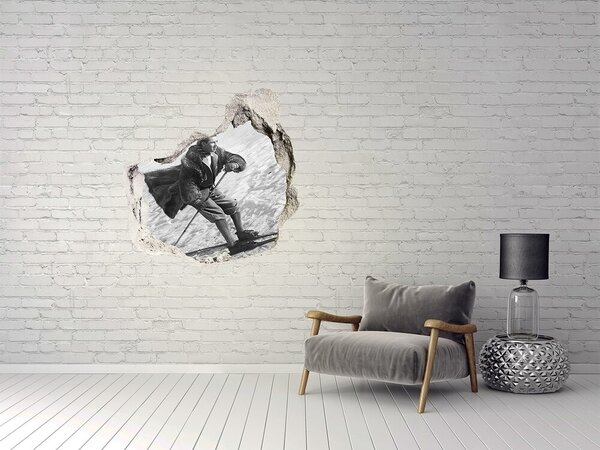 Fototapeta díra na zeď Lyžař nd-p-104441749