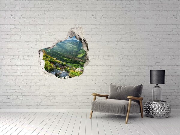 Díra 3D ve zdi nálepka Východ slunce Tatry nd-p-108007385