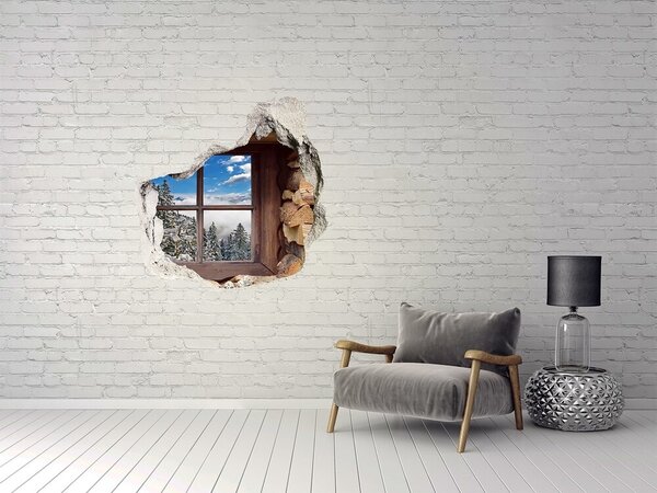 Fototapeta díra na zeď Zima za oknem nd-p-111665307