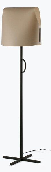LUANG stojací lampa, černá/hnědá - FARO
