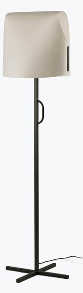 LUANG stojací lampa, černá/béžová - FARO