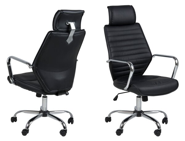ACTONA Kancelářská židle Earth černá 125.5 × 58 × 66 cm