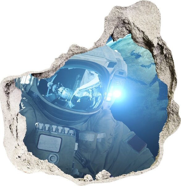 Foto fotografie díra na zeď Kosmonaut nd-p-119486101
