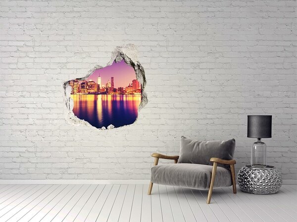 Fototapeta díra na zeď 3D Manhattan New York nd-p-120757721
