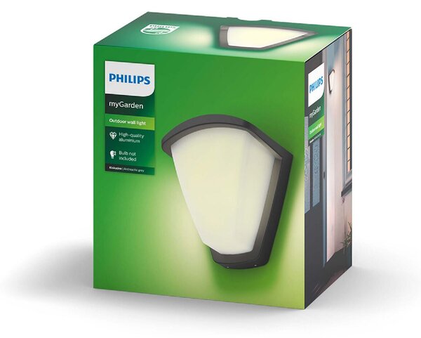17383/93/PN Kiskadee venkovní nástěnné svítidlo E27 1x42W (bez zdroje), IP44, antracitové