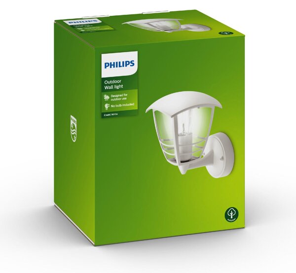 Philips Venkovní nástěnné svítidlo Creek 1xE27, IP44, up Barva: Bílá