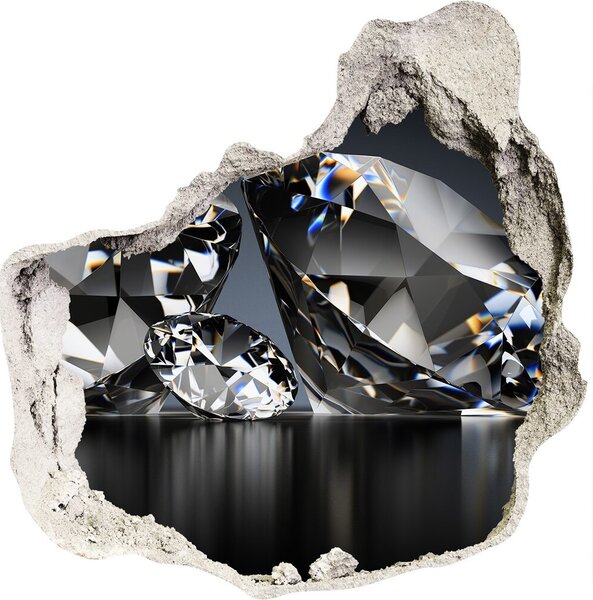 Samolepící díra na stěnu nálepka Diamanty nd-p-127034858