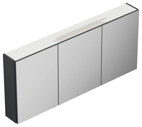 ZRCADLOVÁ SKŘÍŇKA, barvy grafitu, 140/62/17 cm MID.YOU - Koupelnové série, Online Only