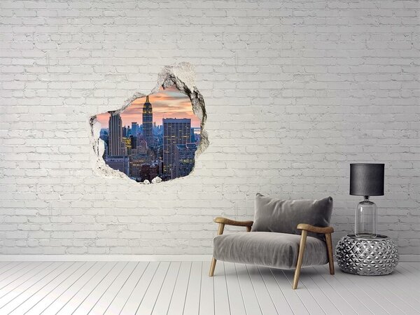 Fototapeta díra na zeď 3D Manhattan New York nd-p-131426283