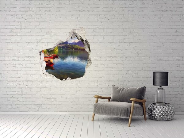 Díra 3D ve zdi na stěnu Jezero v horách nd-p-132044715
