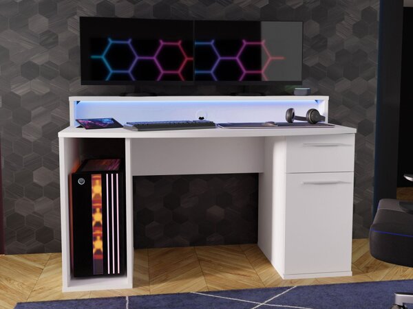PC stůl s Ayo LED osvětlením, Barva: černá mat 5903211080609