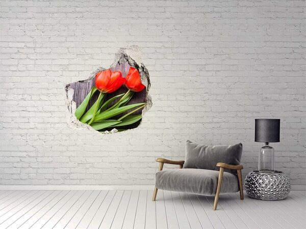 Samolepící nálepka Červené tulipány nd-p-137777387